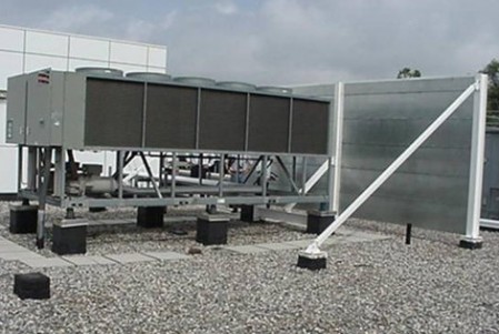 Barrier Walls for Roof Top HVAC Equipment